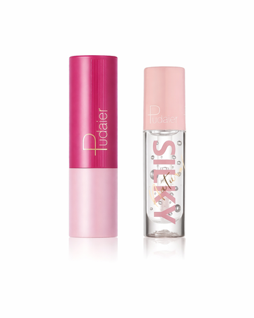 Duo de rouges à lèvres et d'huiles pour les lèvres hydratants de marque