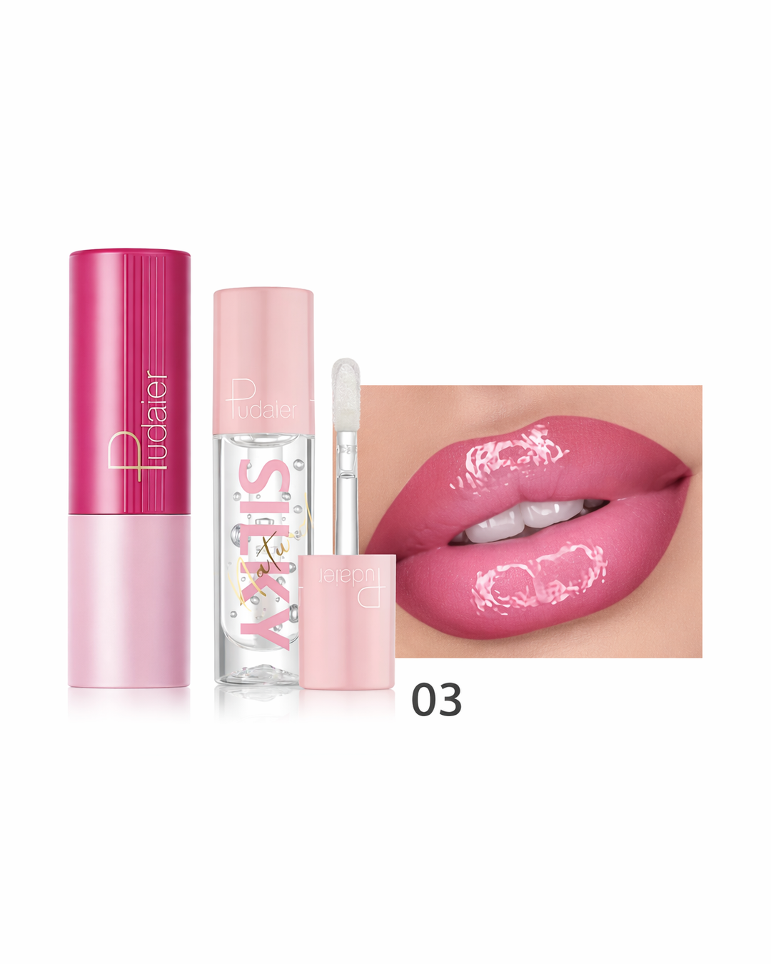 BrandName Hydrating Lips Duo Lipstick And Lip Oils
