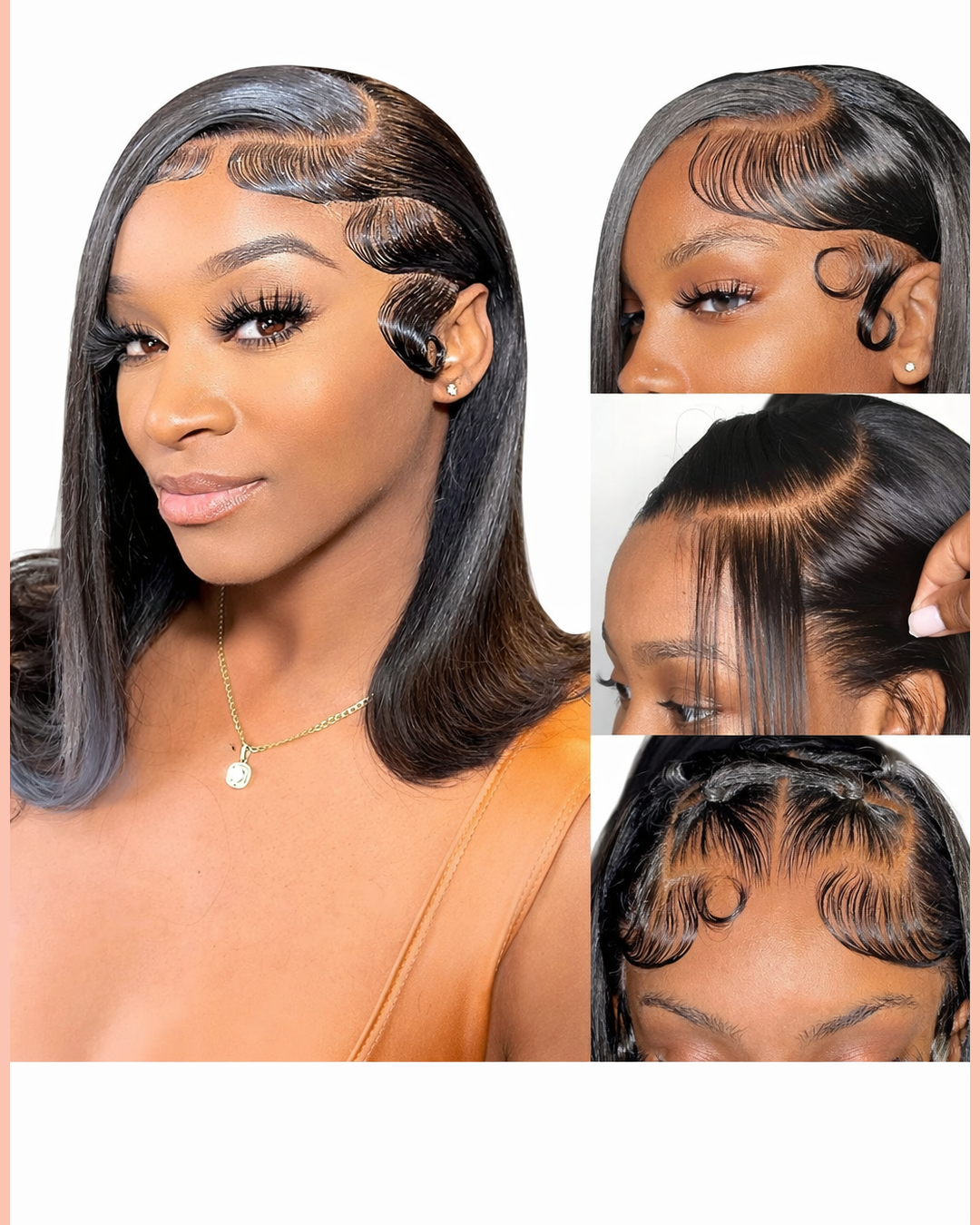 LuxeHair 13x4 Lace Front Bob Wig 180% Density Look